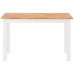 5 Piece Dining Set Solid Oak Wood