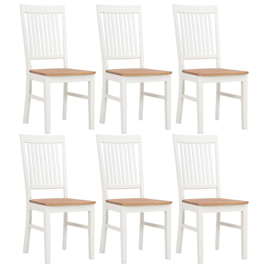 7 Piece Dining Set Solid Oak Wood
