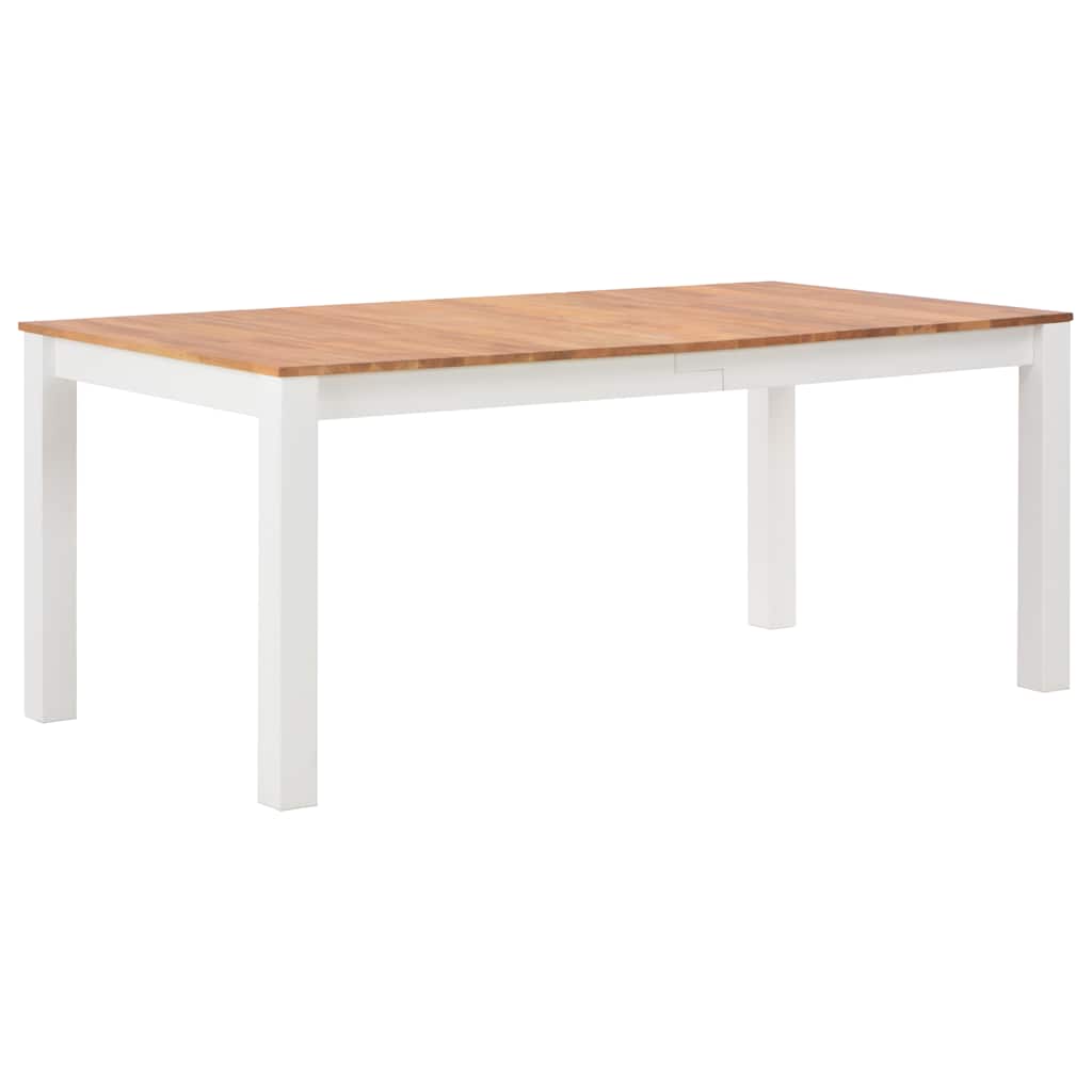 7 Piece Dining Set Solid Oak Wood