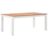7 Piece Dining Set Solid Oak Wood - Extra Image