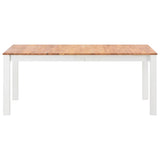 7 Piece Dining Set Solid Oak Wood - Extra Image