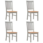 5 Piece Dining Set Solid Oak Wood