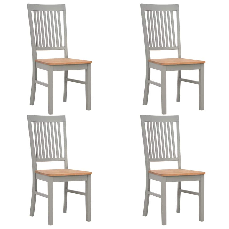 5 Piece Dining Set Solid Oak Wood