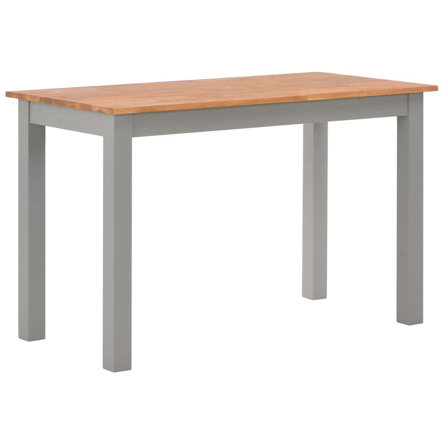 5 Piece Dining Set Solid Oak Wood