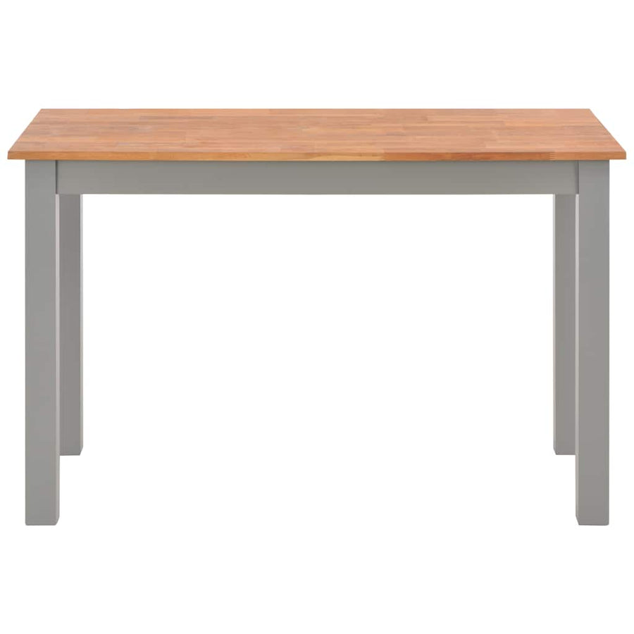 5 Piece Dining Set Solid Oak Wood