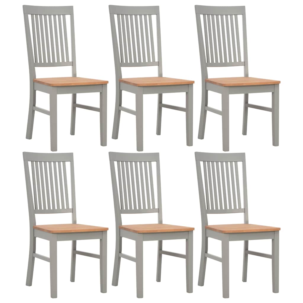 7 Piece Dining Set Solid Oak Wood