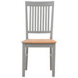 7 Piece Dining Set Solid Oak Wood