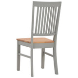 7 Piece Dining Set Solid Oak Wood