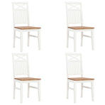 5 Piece Dining Set Solid Oak Wood