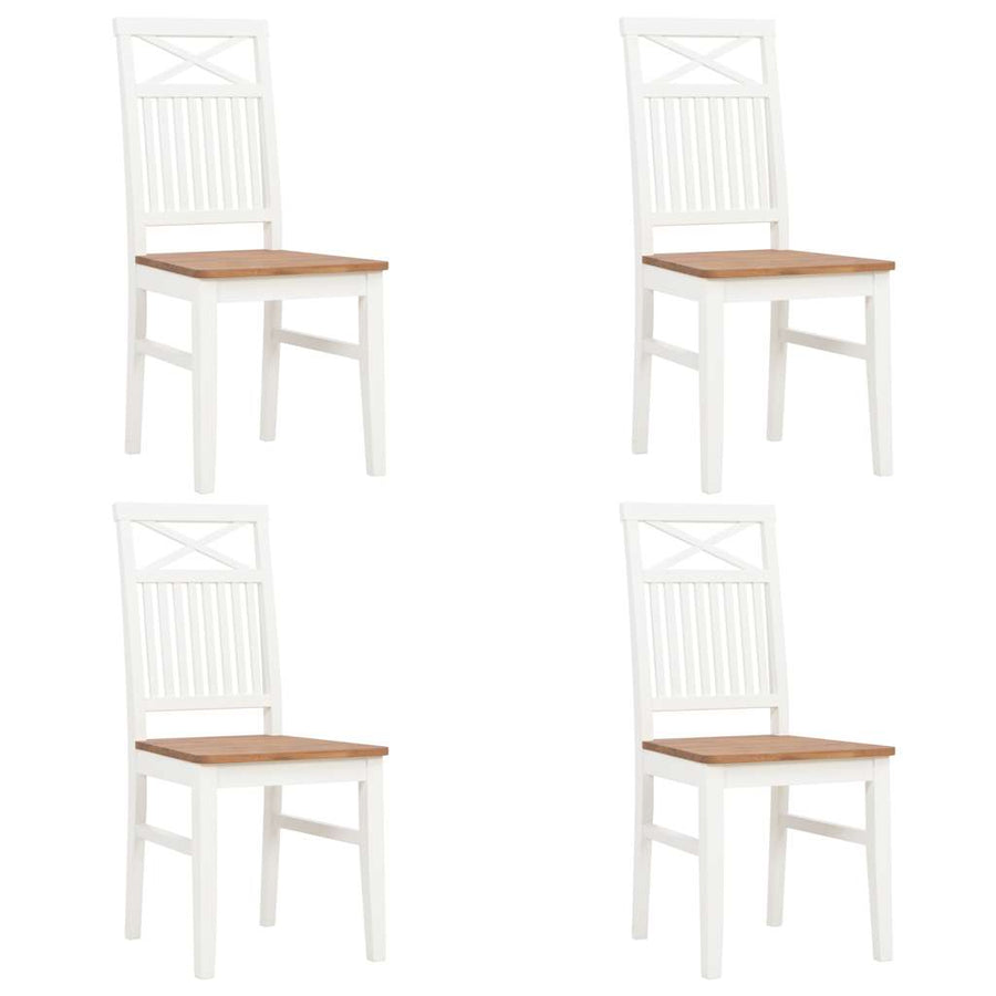 5 Piece Dining Set Solid Oak Wood