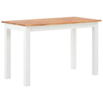 5 Piece Dining Set Solid Oak Wood