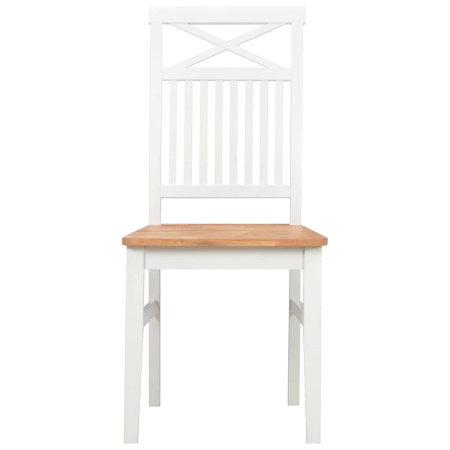 7 Piece Dining Set Solid Oak Wood