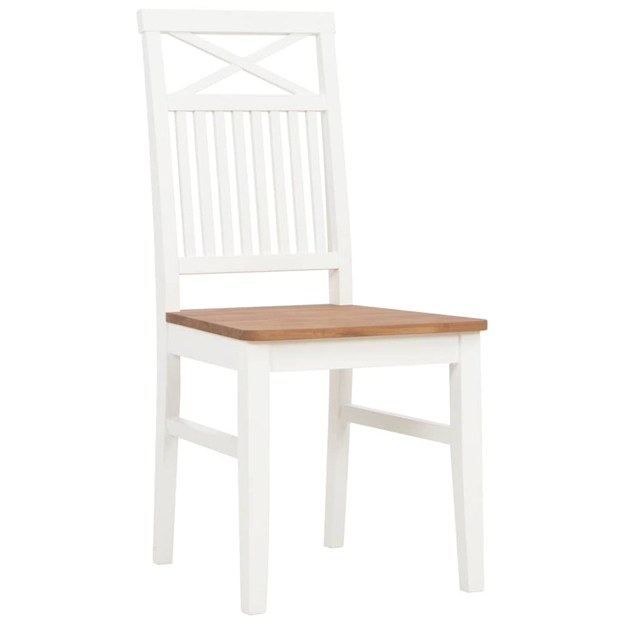 7 Piece Dining Set Solid Oak Wood
