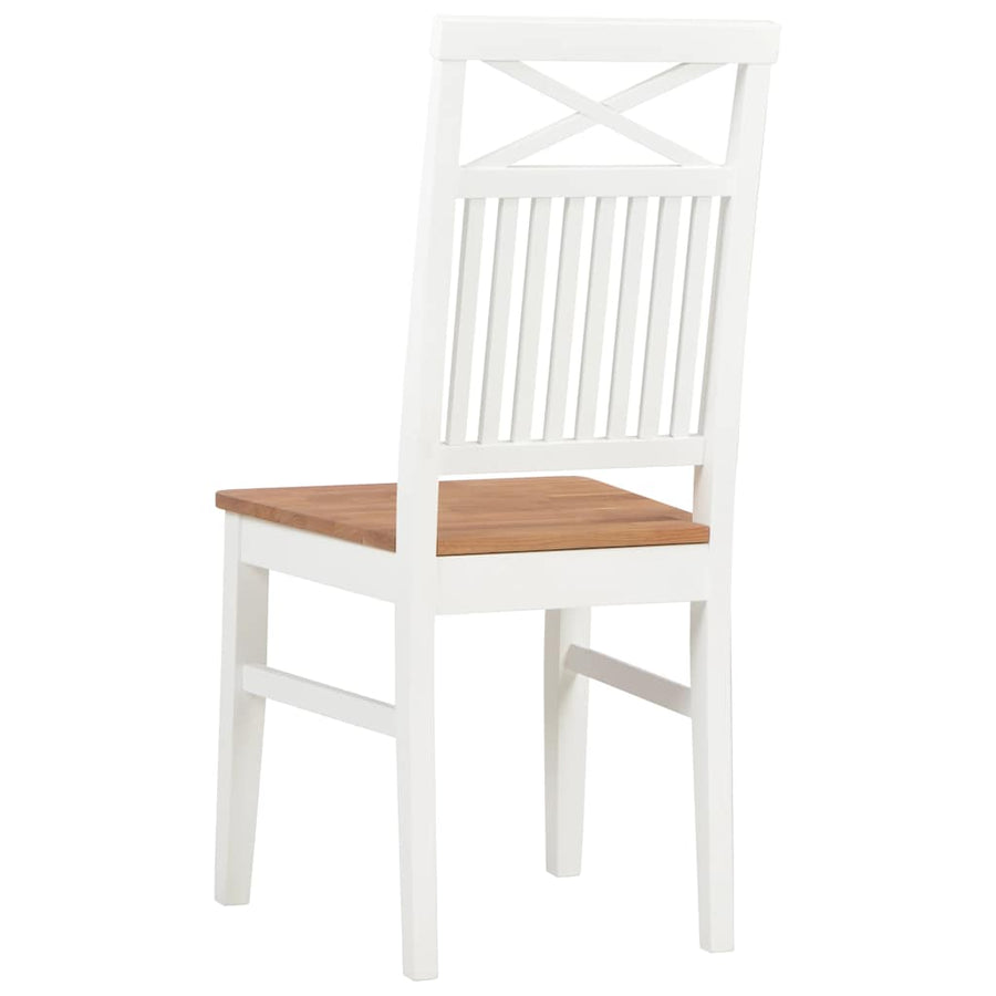 7 Piece Dining Set Solid Oak Wood