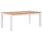 7 Piece Dining Set Solid Oak Wood