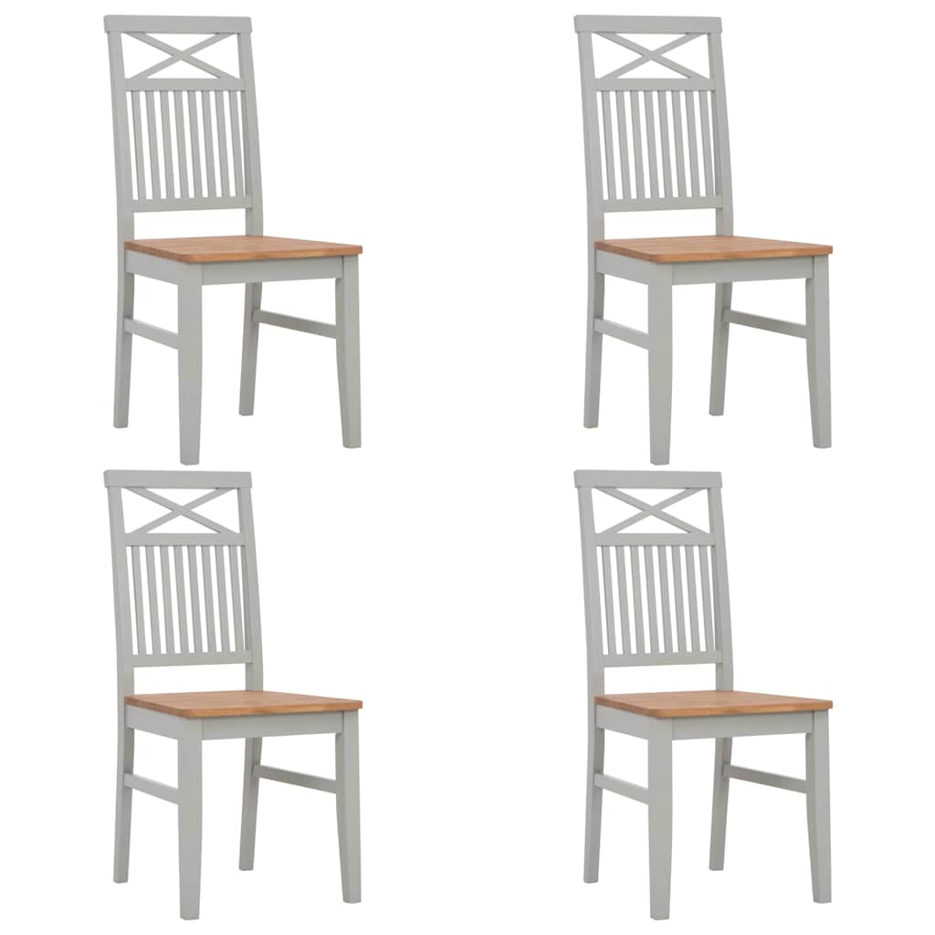 5 Piece Dining Set Solid Oak Wood