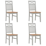 5 Piece Dining Set Solid Oak Wood
