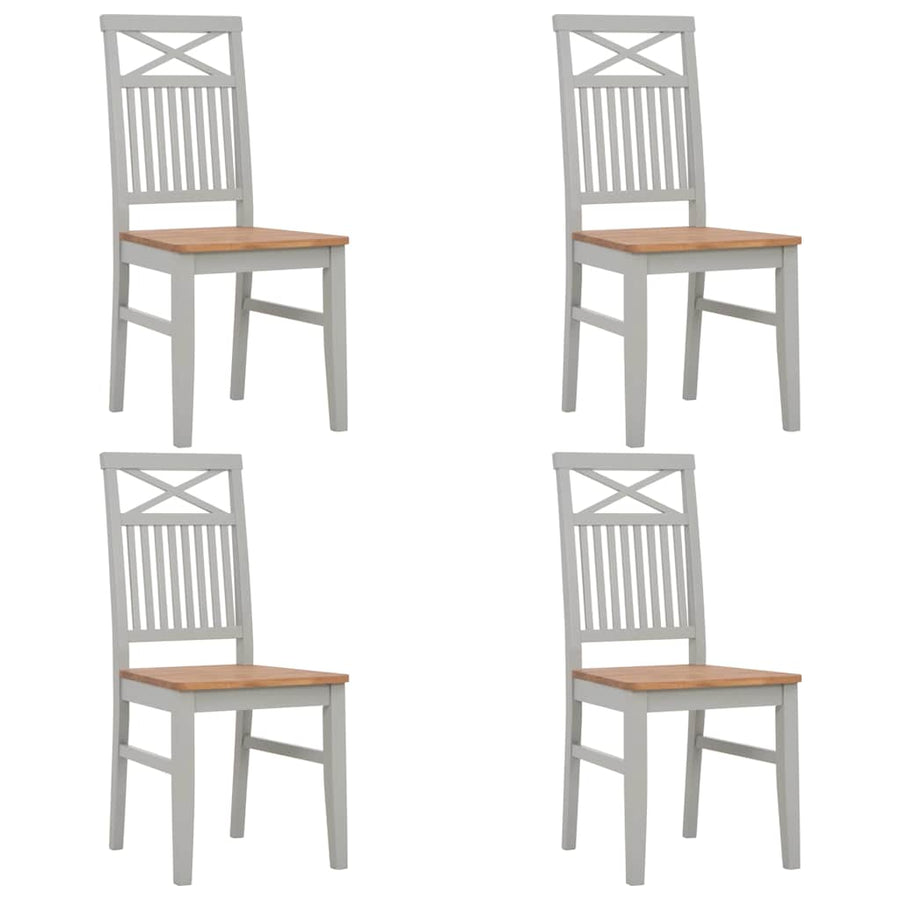 5 Piece Dining Set Solid Oak Wood