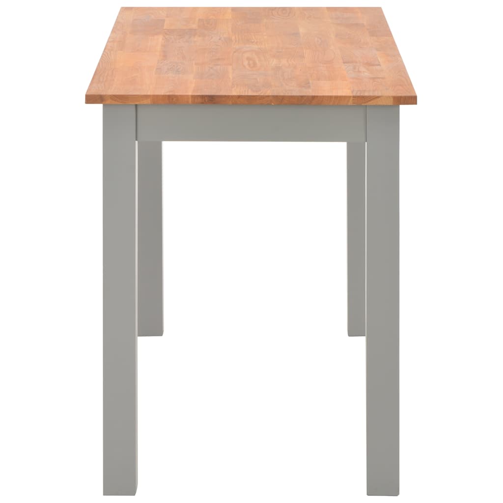 5 Piece Dining Set Solid Oak Wood