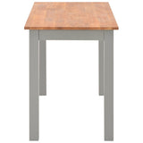 5 Piece Dining Set Solid Oak Wood