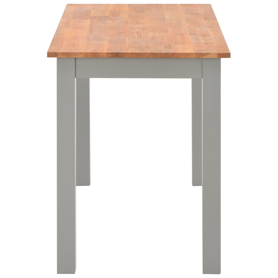 5 Piece Dining Set Solid Oak Wood