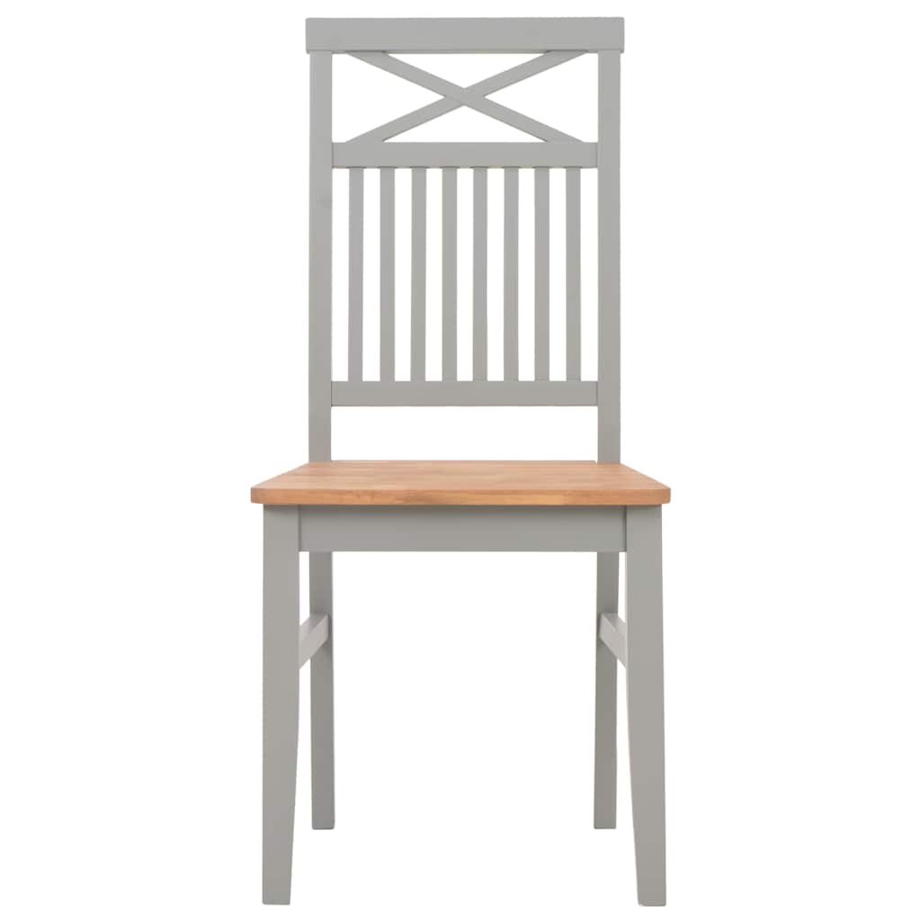 5 Piece Dining Set Solid Oak Wood