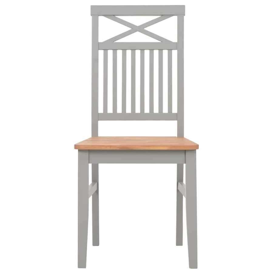 5 Piece Dining Set Solid Oak Wood