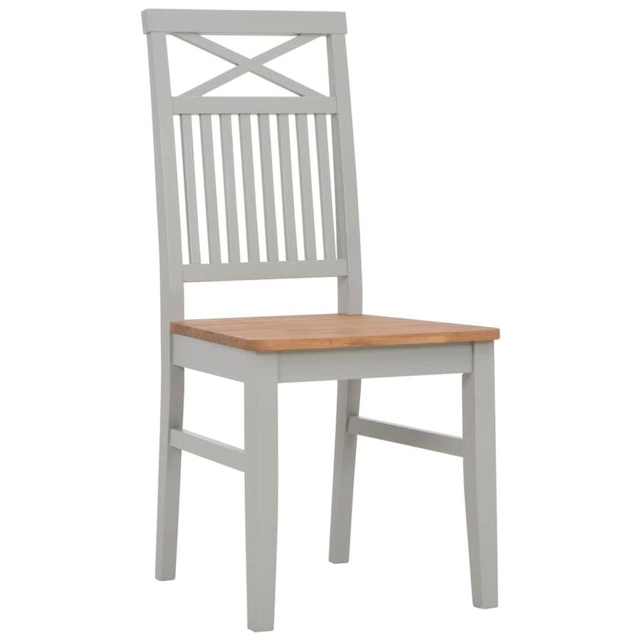 5 Piece Dining Set Solid Oak Wood