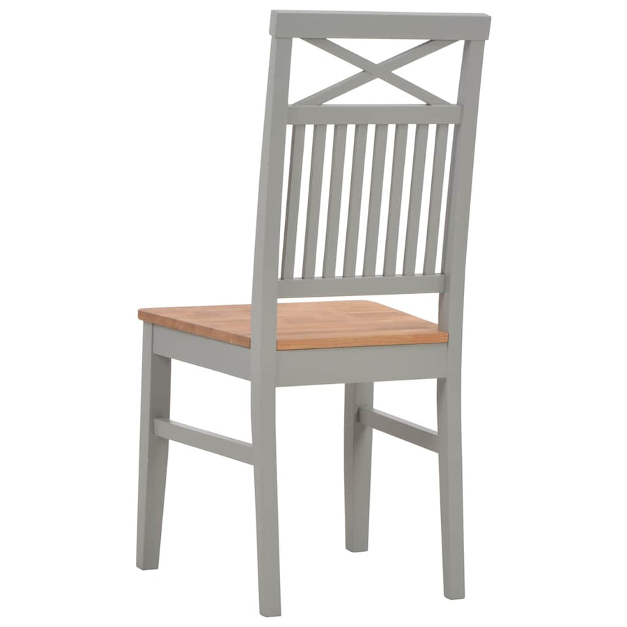 5 Piece Dining Set Solid Oak Wood