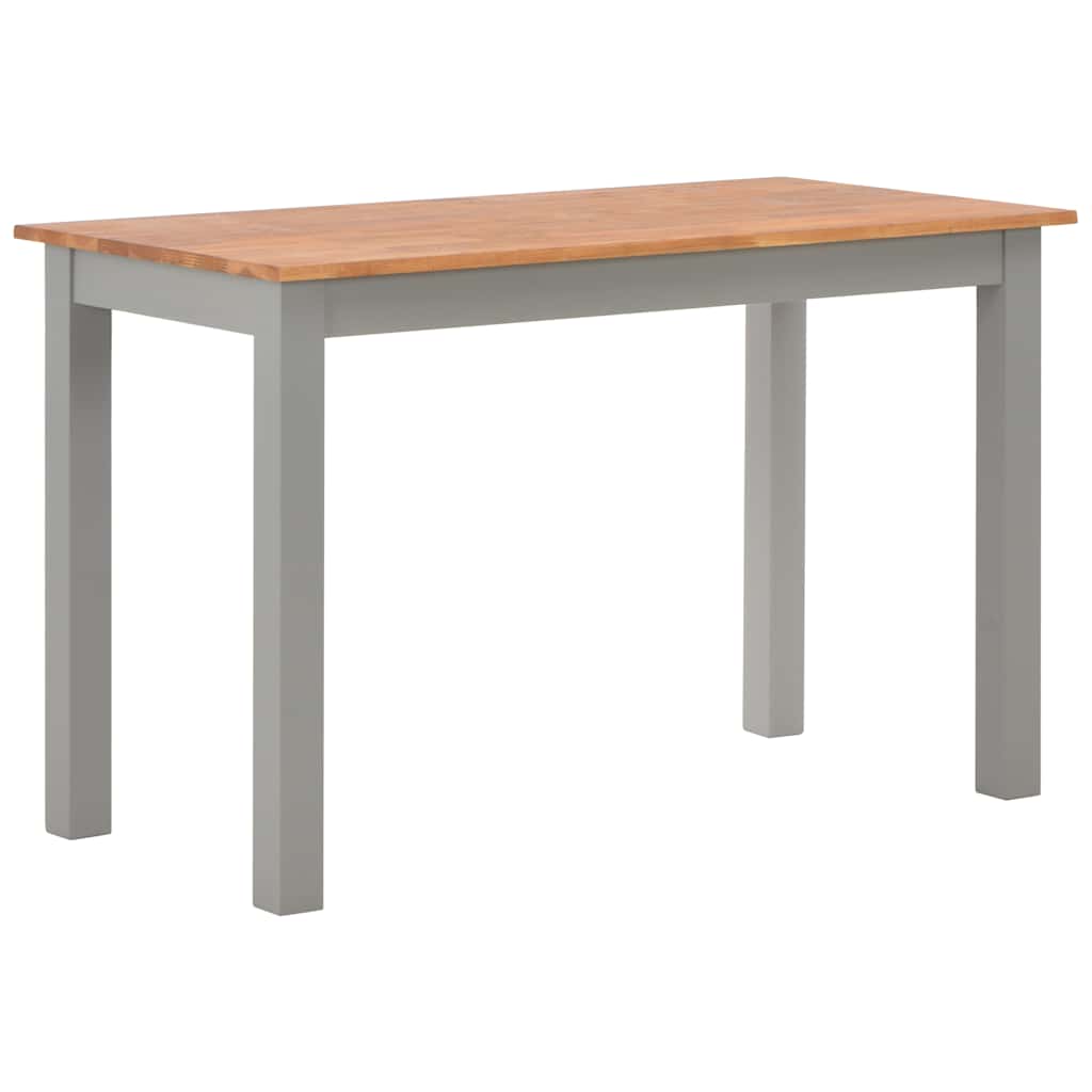 5 Piece Dining Set Solid Oak Wood