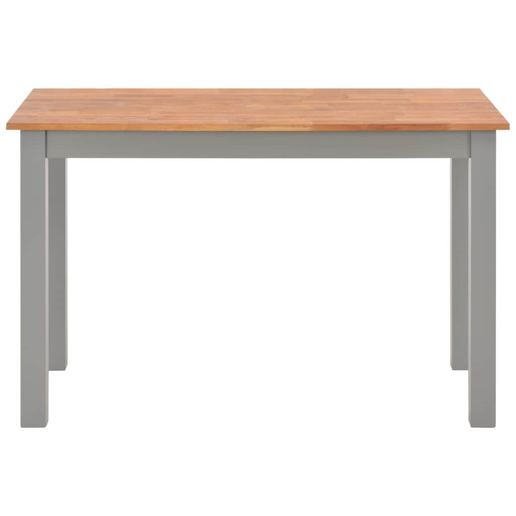 5 Piece Dining Set Solid Oak Wood