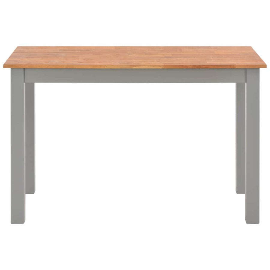 5 Piece Dining Set Solid Oak Wood