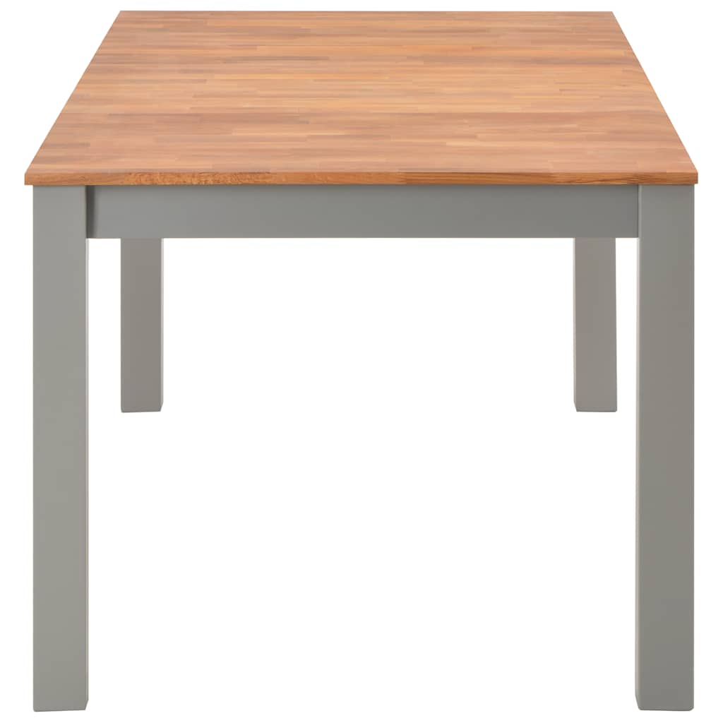 7 Piece Dining Set Solid Oak Wood