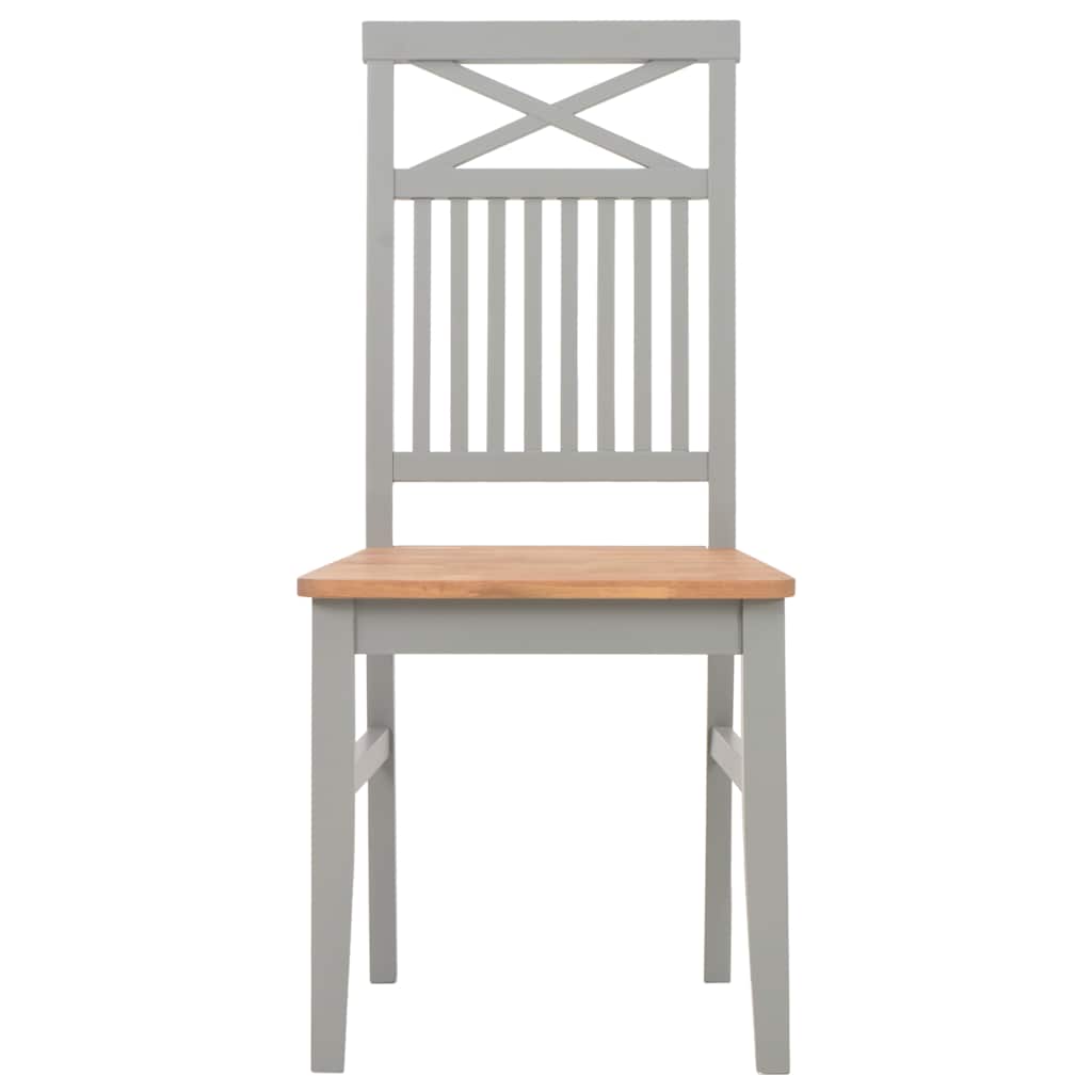 7 Piece Dining Set Solid Oak Wood