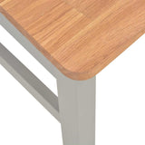 7 Piece Dining Set Solid Oak Wood