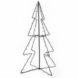 Christmas Cone Tree 160 LEDs Indoor and Outdoor 78x120 cm - Front View