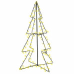 Christmas Cone Tree 160 LEDs Indoor and Outdoor 78x120 cm
