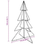 Christmas Cone Tree 240 LEDs Indoor and Outdoor 115x150 cm