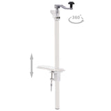 Canned Food Can Opener Silver 70 cm Aluminum and Stainless Steel - Side View