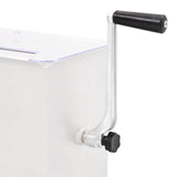 Manual Meat Mixer with Lid Silver Stainless Steel - 45-Degree Angle