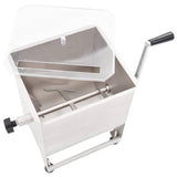Meat Mixer with Gear Box Silver Stainless Steel - Top-Down View