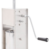 Manual Sausage Stuffer Silver 5 L Stainless Steel - 45-Degree Angle