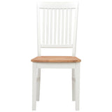 Dining Chairs 6 pcs White Solid Oak Wood