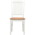 Dining Chairs 6 pcs White Solid Oak Wood
