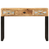 Console Table 110x30x76 cm Solid Mango Wood - Side View