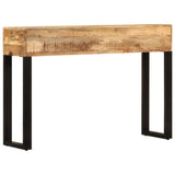 Console Table 110x30x76 cm Solid Mango Wood - Top-Down View