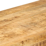 Console Table 110x30x76 cm Solid Mango Wood - Rear View