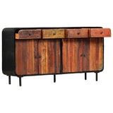 Sideboard Solid Reclaimed Wood 140x35x76 cm - Front View