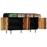 Sideboard Solid Reclaimed Wood 140x35x76 cm - Top-Down View