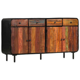 Sideboard Solid Reclaimed Wood 140x35x76 cm - 45-Degree Angle